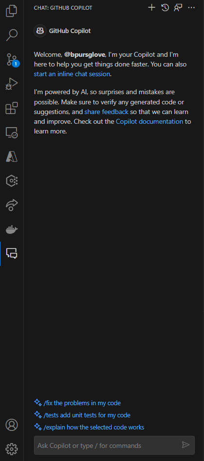 GitHub Copilot Chat VS Code Extension